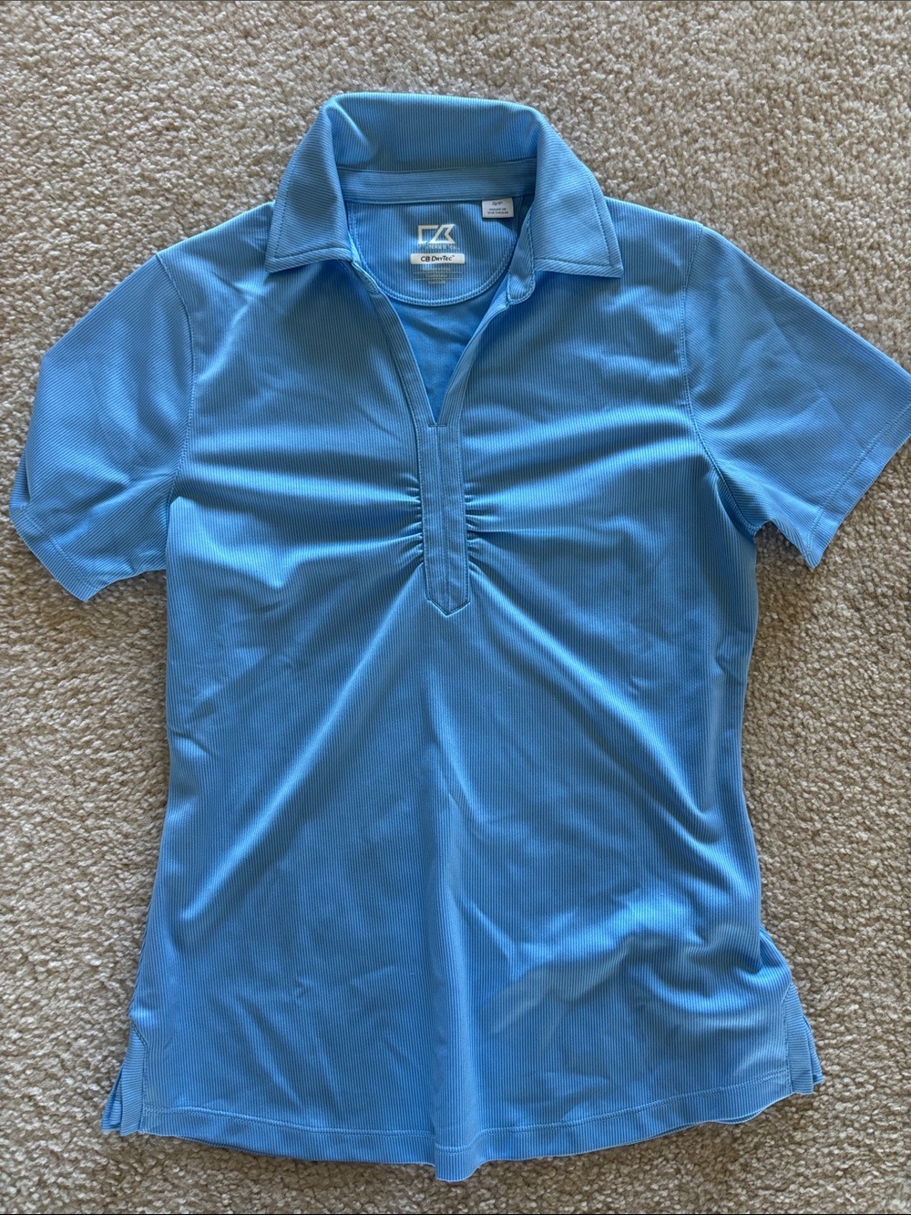 Cutter & Buck Sky Blue CB DryTec Polo